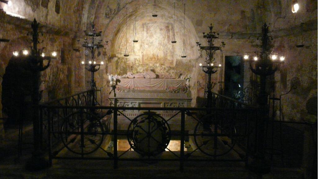 Das Grab der heiligen Christine